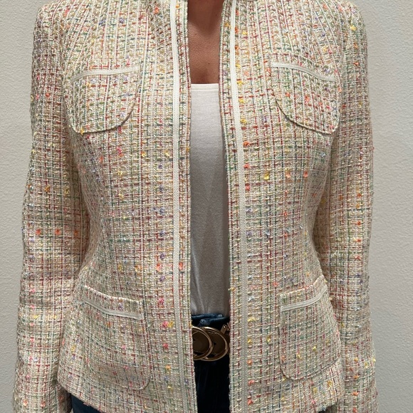 Laura Scott Tweed Blazer - Size 8P - Picture 1 of 8